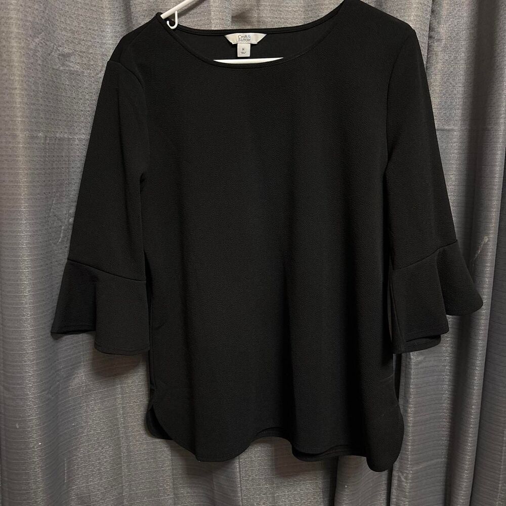 Croft-barrow Women's Black Blouse